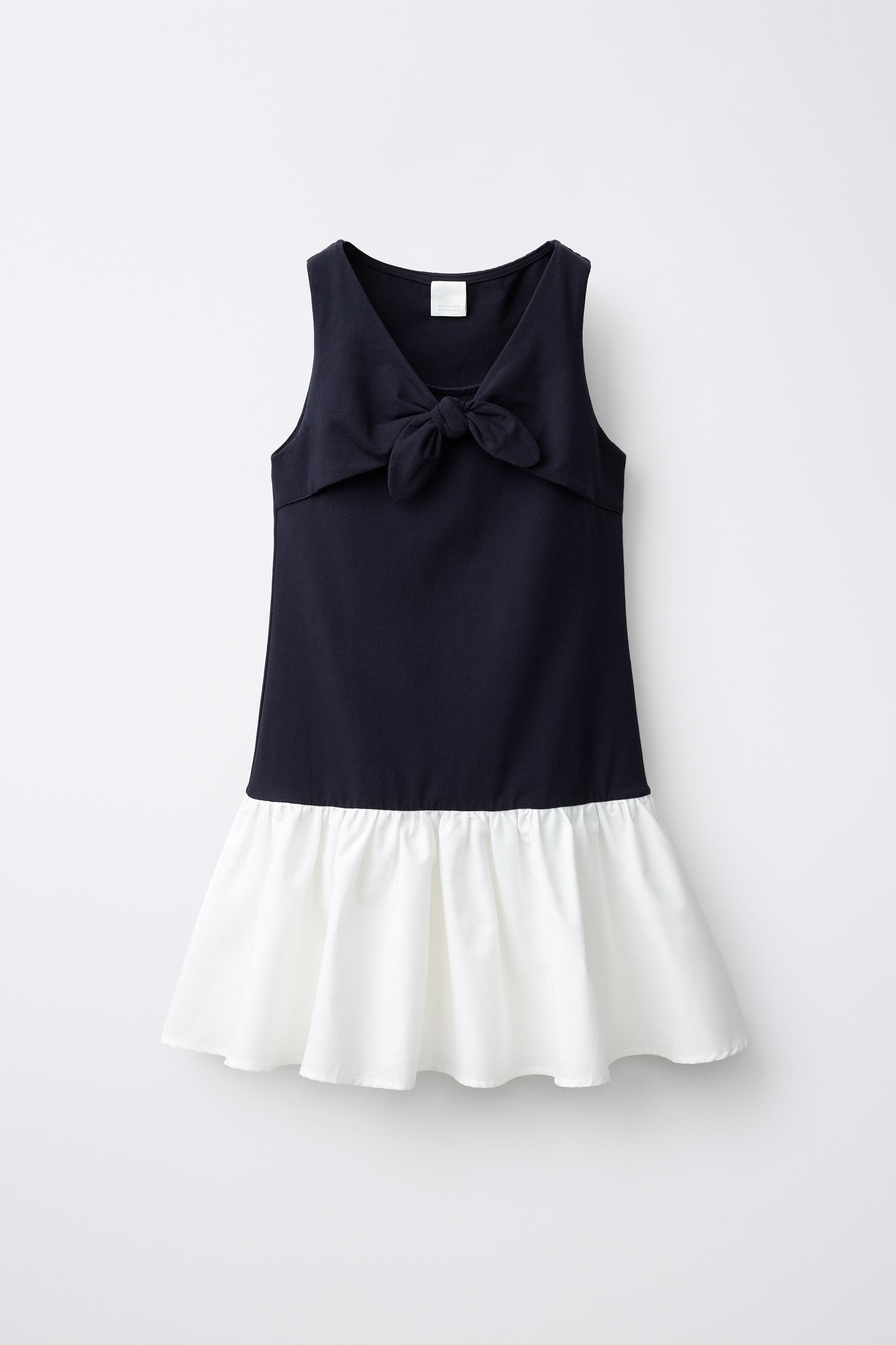 BOW COMBINATION DRESS
